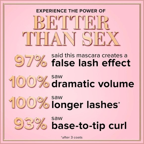 TOO FACED Better Than Sex Mascara Full Size - Black - New in Box  💋 - Picture 5 of 14
